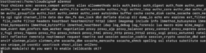a2enmod output