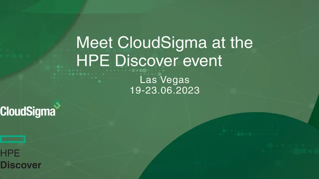 CloudSigma präsentiert seine Cloud-as-a-Service-Lösung und globale souveräne In-Country-Cloud-Föderation auf der HPE Discover-Veranstaltung