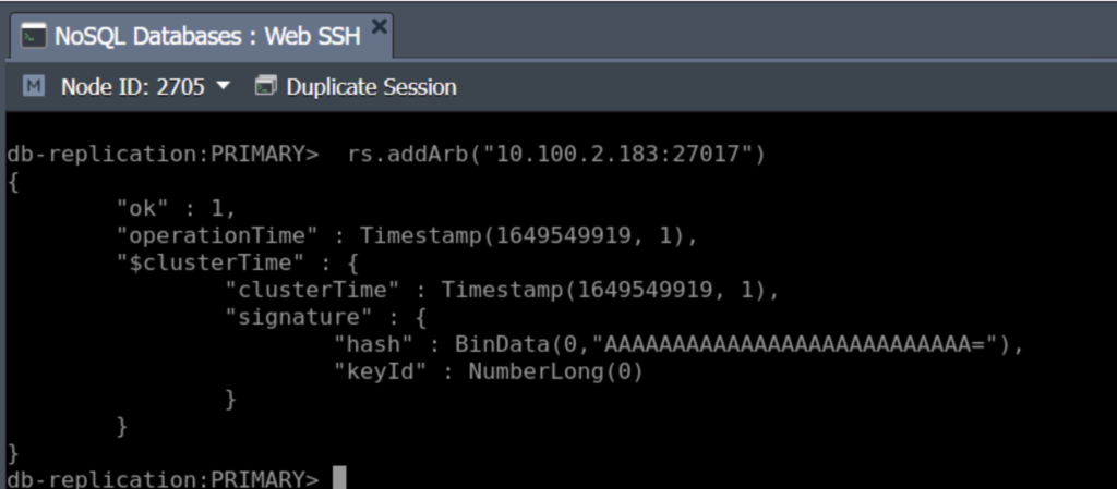 20-IP address of a newly added node