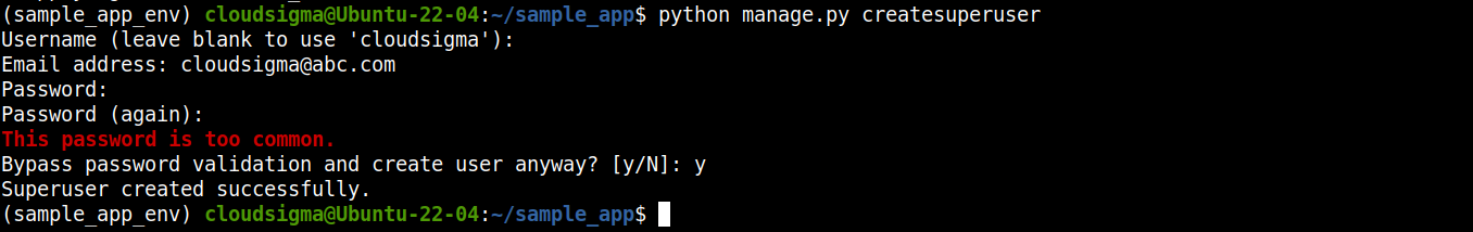 Using PostgreSQL with Django 8