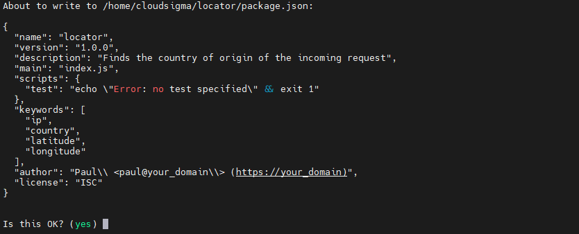 Node.js Modules npm init