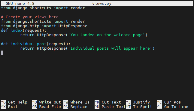 Views in Django Edited Views