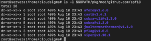 list package files