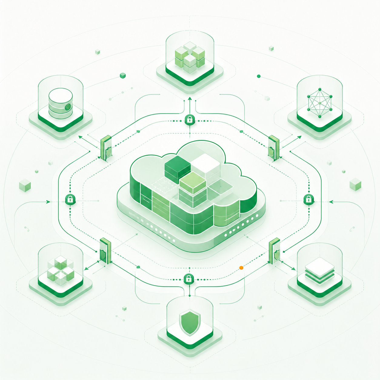 Abstract AI platform protected by embedded governance guardrails