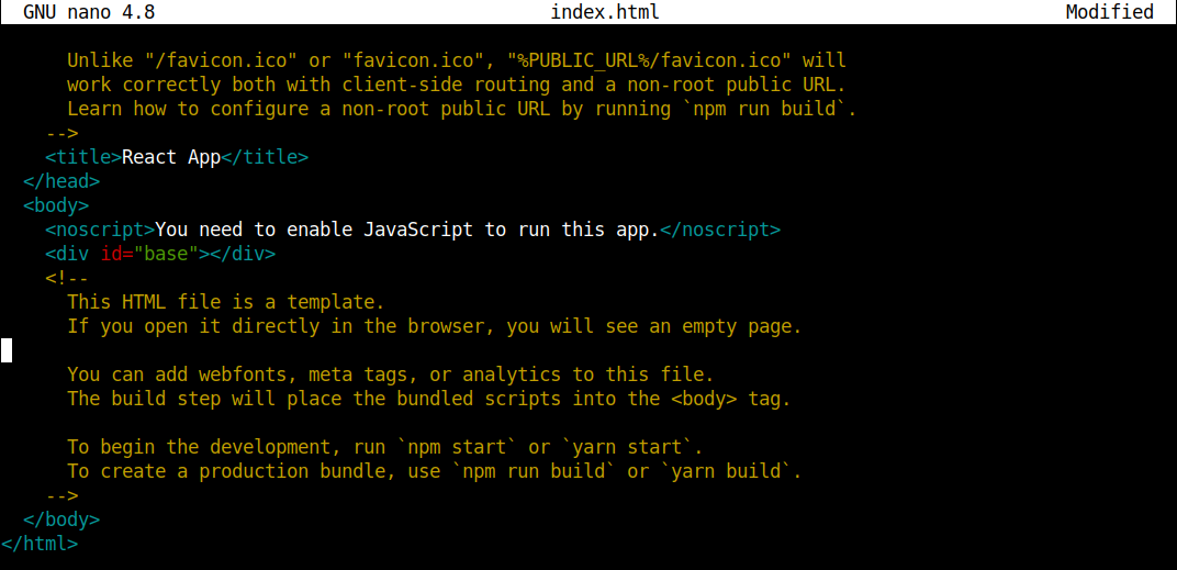 GNU nano