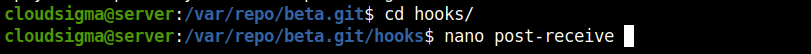 sudo nano