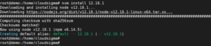 install Node.js on Ubuntu nvm install