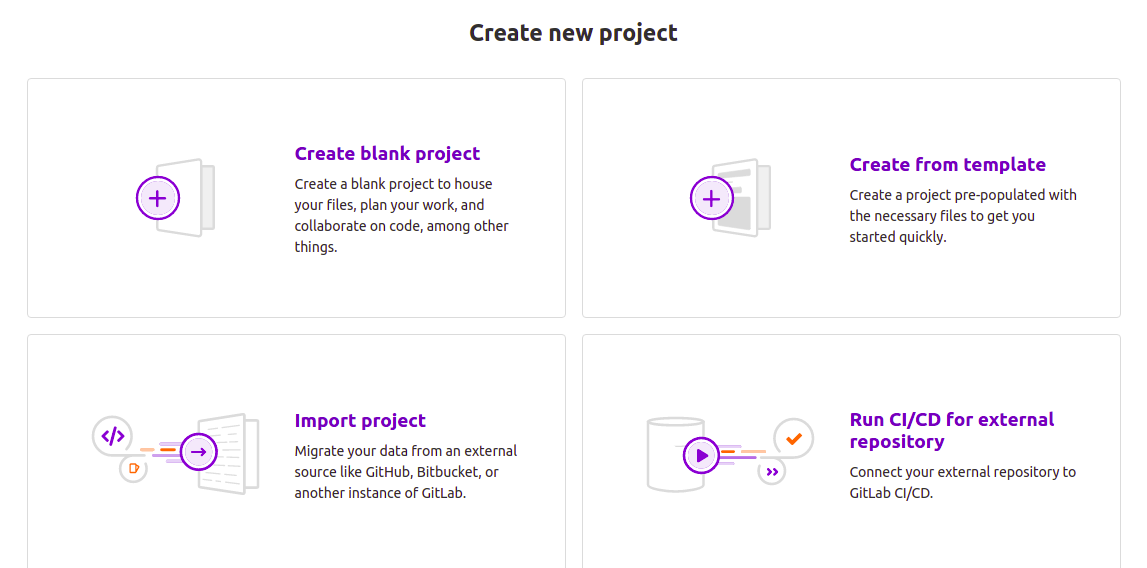new project