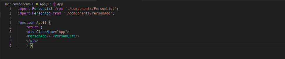 Axios React code screenshot 4