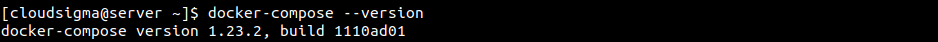 docker-compose --version
