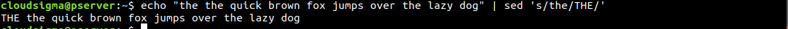$ echo