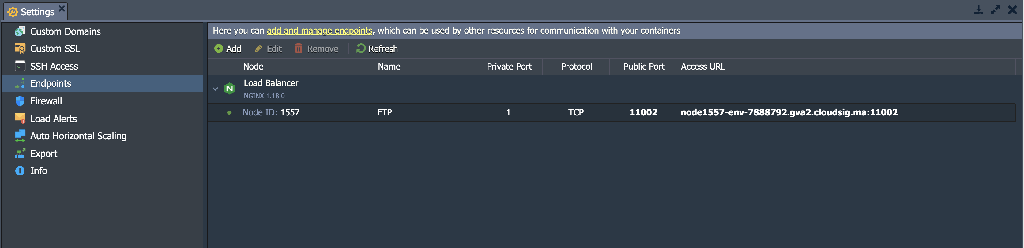 Endpoints