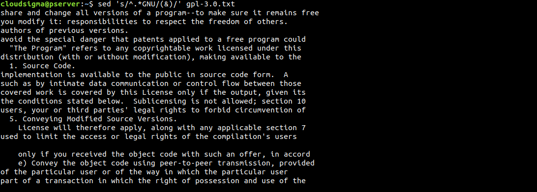 Manipulate Text with Sed