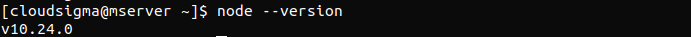 installed version