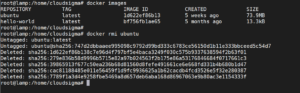 docker rmi