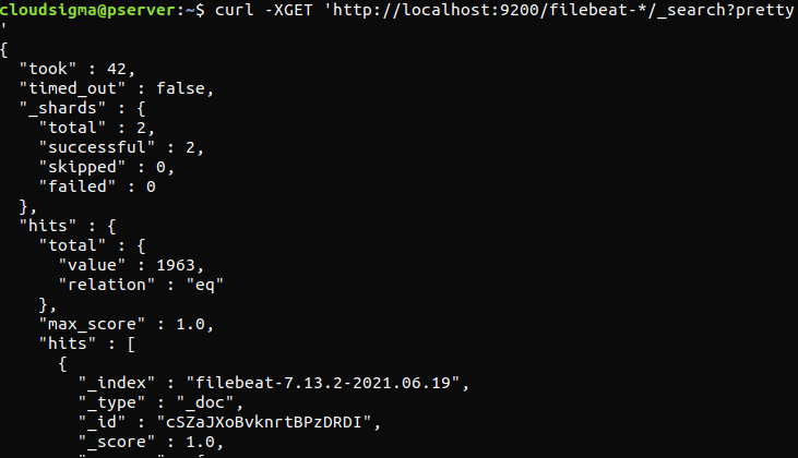 Elastic Stack configuration