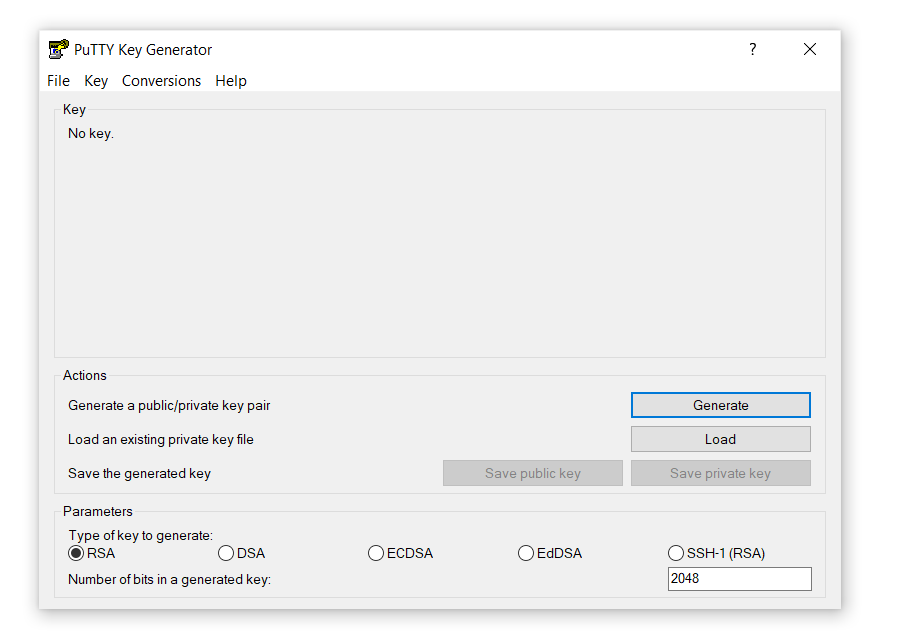 Generating SSH Key Pairs with PuTTY 1