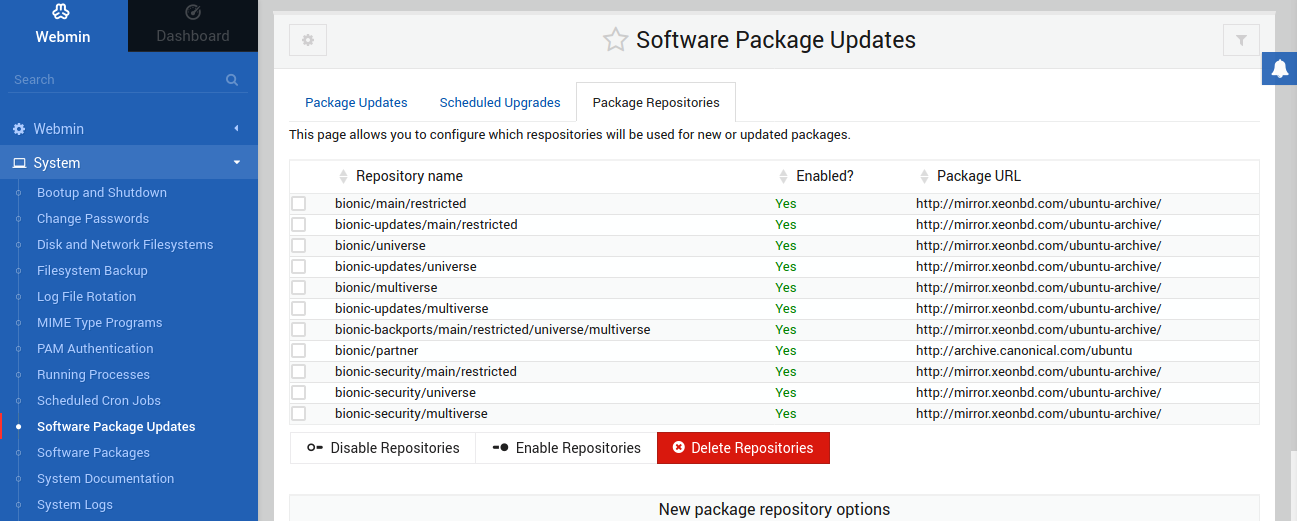 Package Repositories