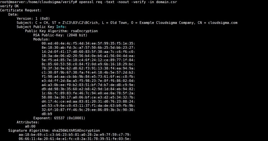 Viewing CSR files