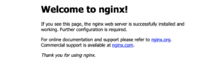 nginx start page