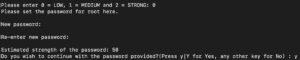 set password