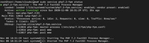 php status