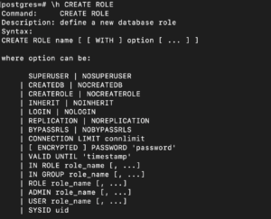 help create user