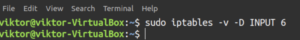 delete iptables rule