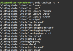  delete all the non-default chains