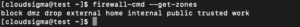 firewall check other zones