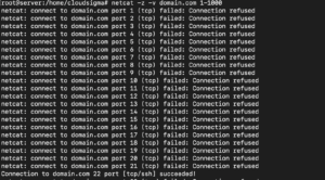 port scanning netcat utility