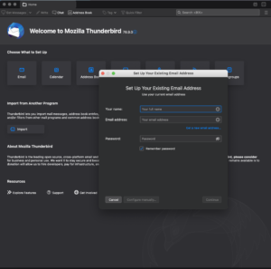 thunderbird user details