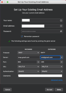 manual config server SMTP Server