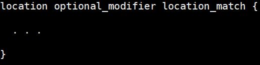 Syntax for Location Blocks