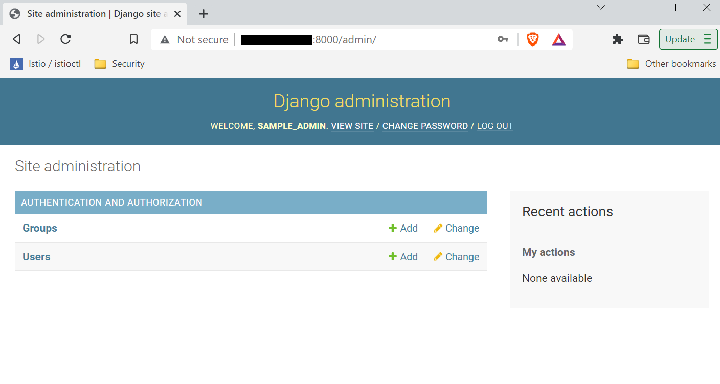 Admin Console