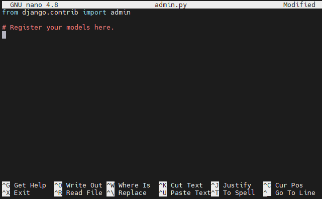 Edit admin.py