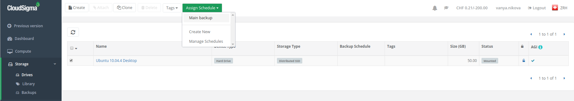 cloud backup