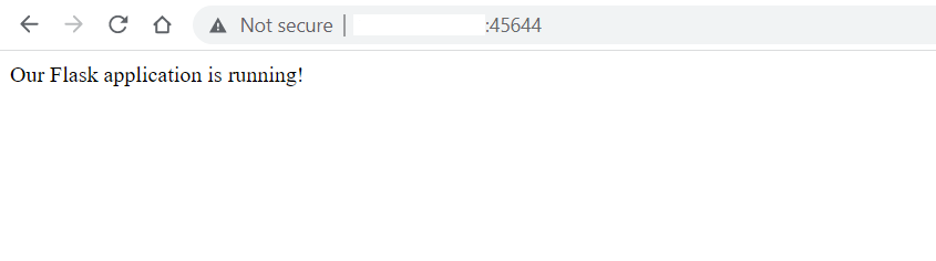 Flask App Running