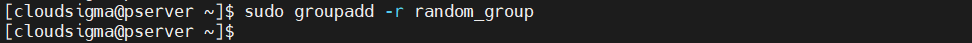 Groupadd r