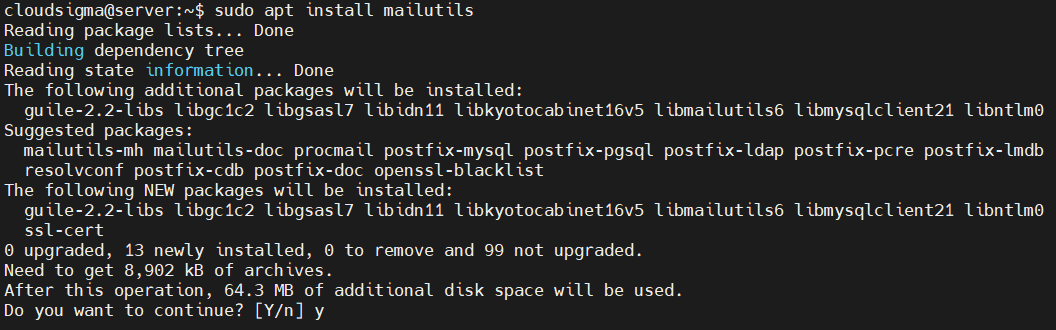 Install MailUtils