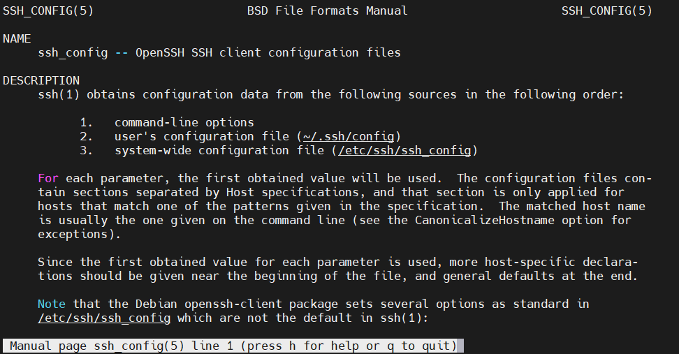 SSH Manual