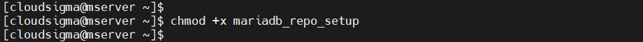 Mariadb repo permission setup