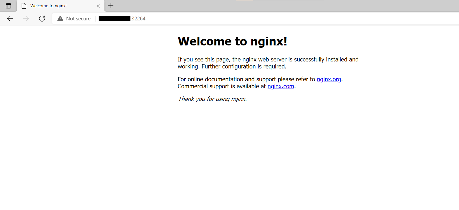 install Kubernetes Nginx Webpage