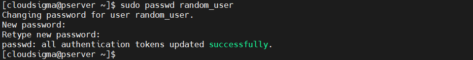 Users on CentOS Passwd Random User