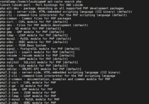 PHP Modules page