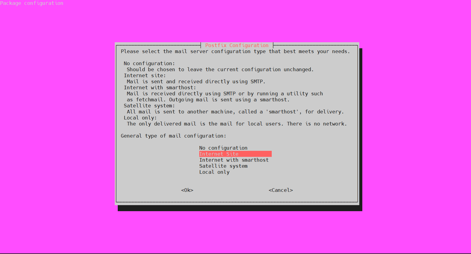 Mail Server Config
