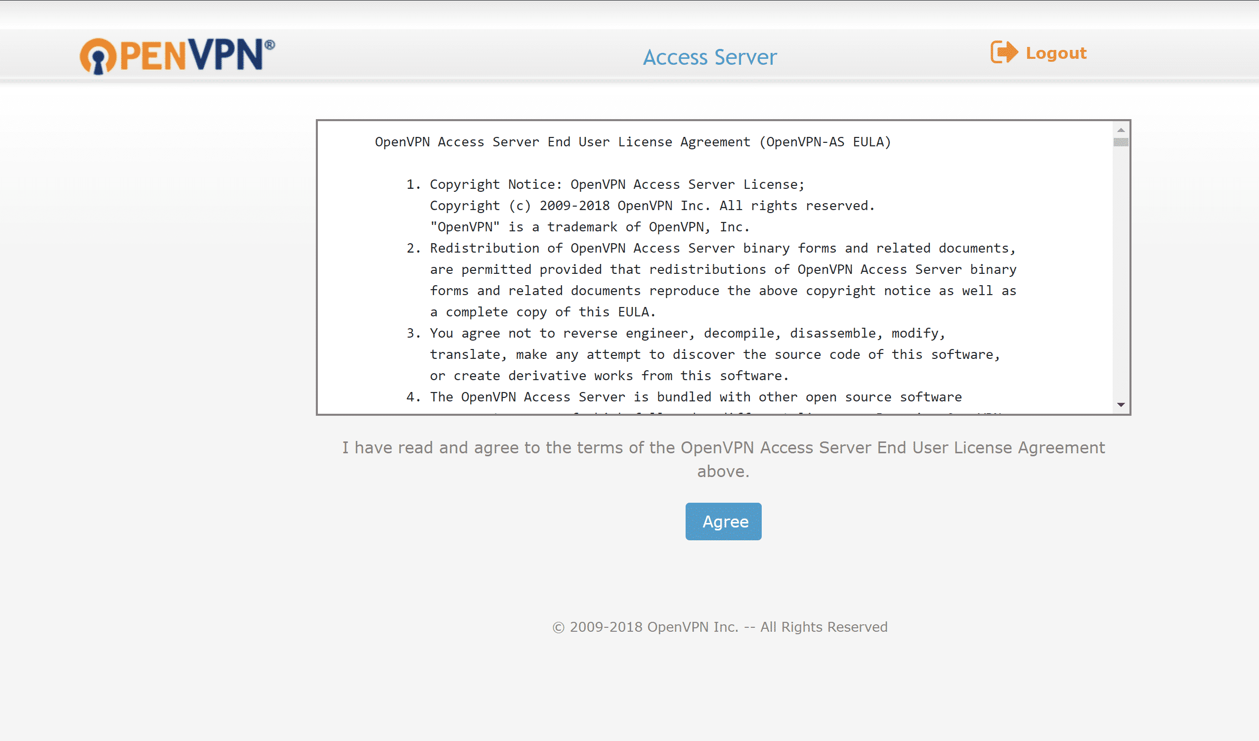 OpenVPN Access Server License Agreement