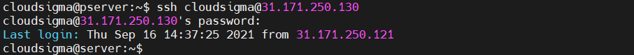 SSH Login with User