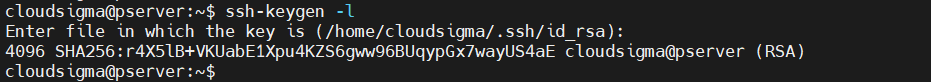 SSH Key Fingerprint