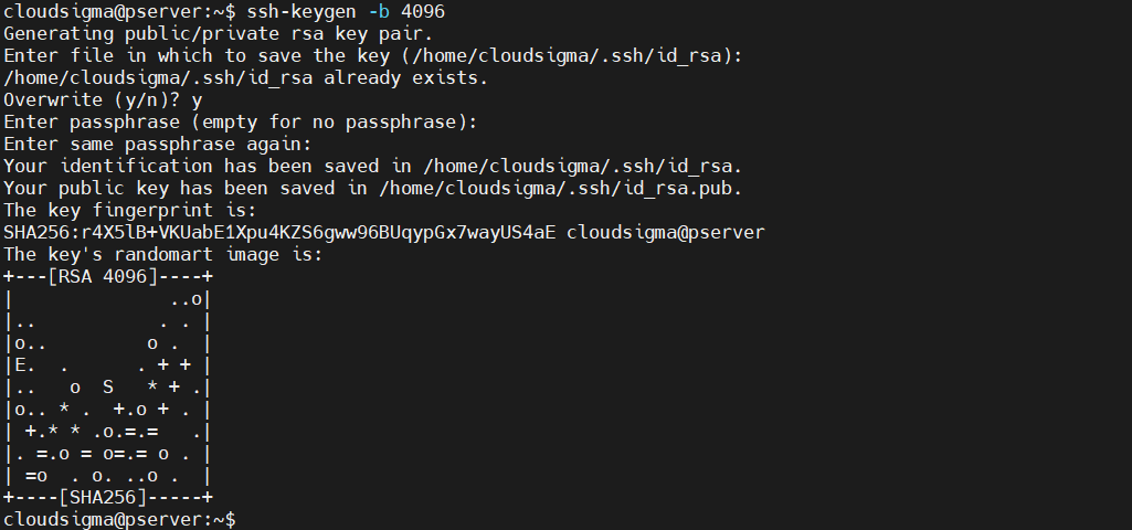 SSH Keygen with bits